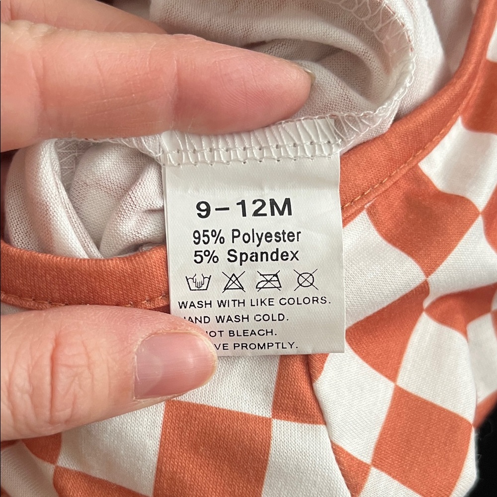 Copper Checkered Baby Convertible Sleeper - Picture 4 of 4